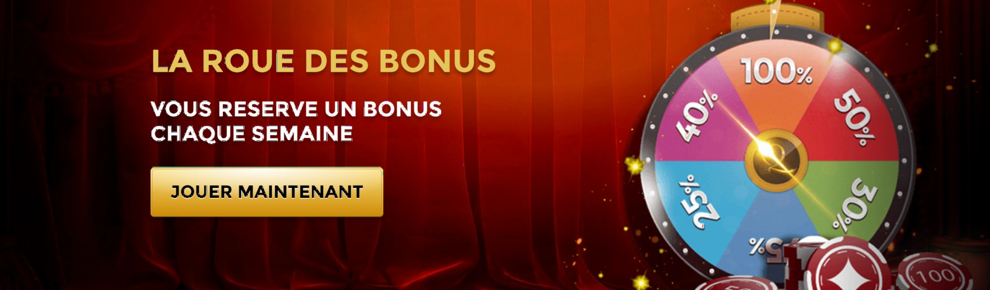 Roue de la fortune hebdomadaire Win Unique Casino