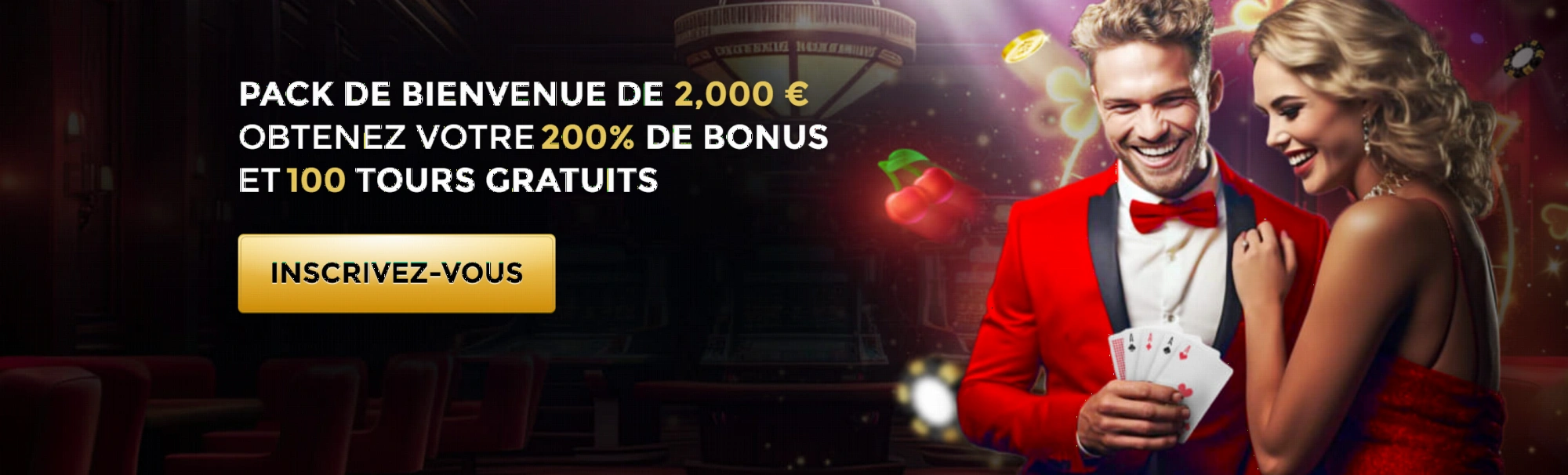 Bonus de bienvenue Win Unique Casino 200% jusqu'à 500€
